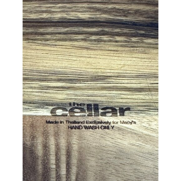 NIB The Cellar Divided Server – Wood Tray with White Removable Ceramic Bowl - Picture 4 of 9